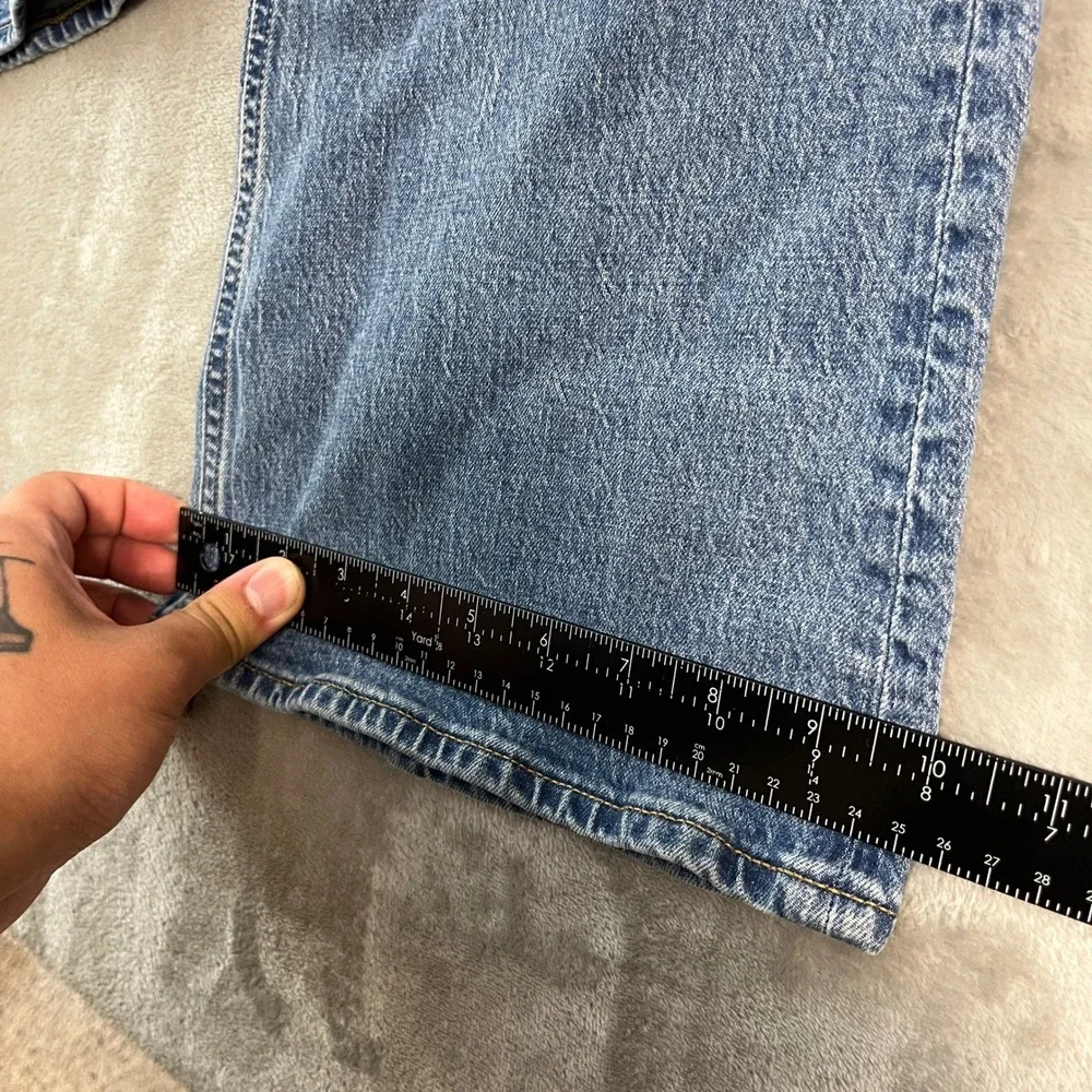 Abercrombie & Fitch Mid Rise Bootcut Jeans Womens 31 Short Blue Denim Med Wash